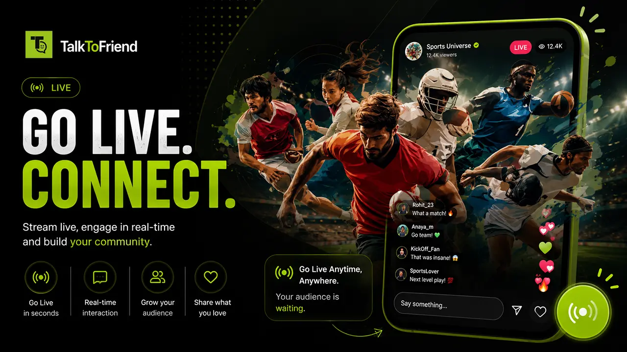 Live Streaming on TalkToFriend (T2F): Connect, Share, Inspire, and Grow in Real Time